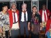 Ron Graham, President of the Australian Rugby Union with (from left) Sela Tautuiaki, Fakahau Valu, Tupou Pone and Kimbu Inoke at the 1973 Reunion in November 2010.